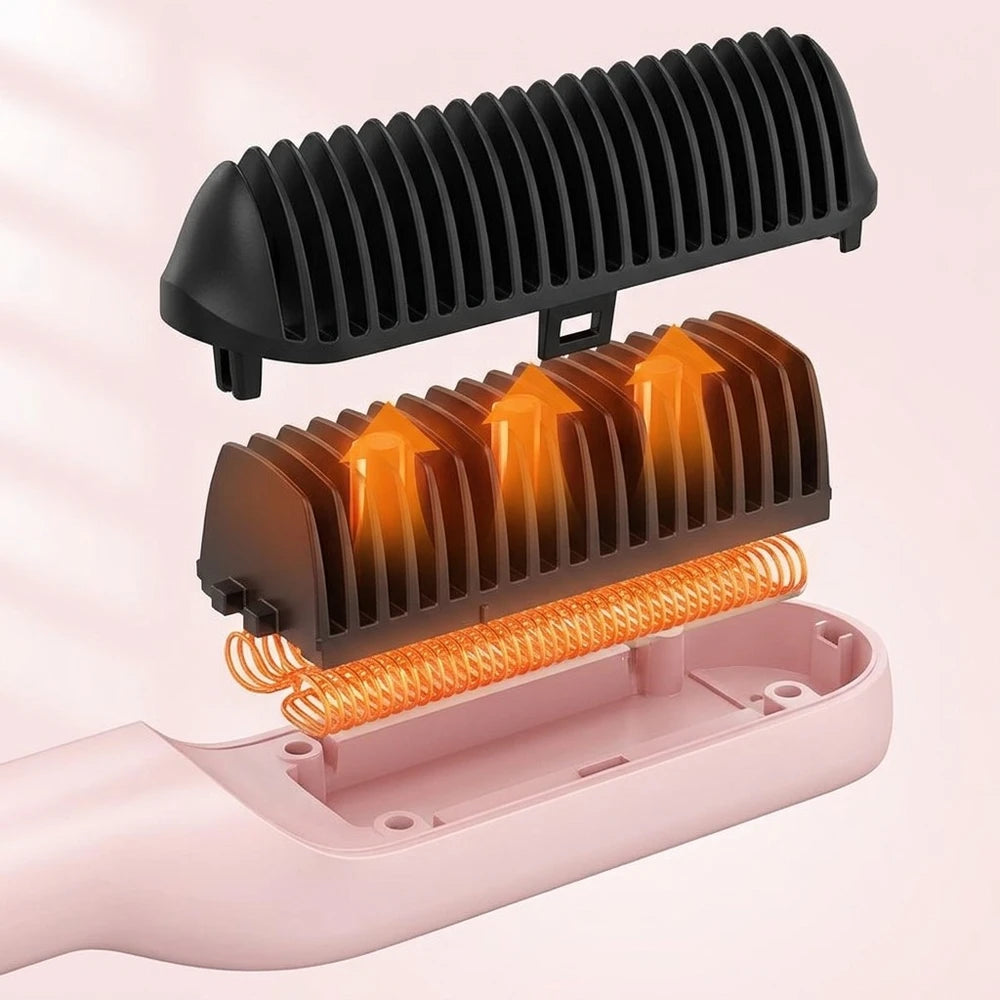 Glow & Go Heated Straightening Brush